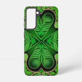 TINTEN VAN GROENE IERSE KELTISCHE SHAMROCKS SAMSUNG GALAXY HOESJE