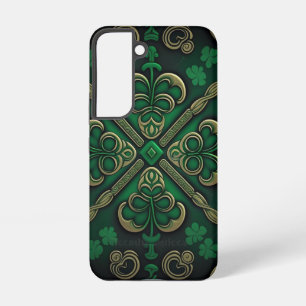 TINTEN VAN GROENE IERSE KELTISCHE SHAMROCKS SAMSUNG GALAXY HOESJE