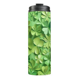 TINTEN VAN GROENE IERSE KELTISCHE SHAMROCKS THERMOSBEKER