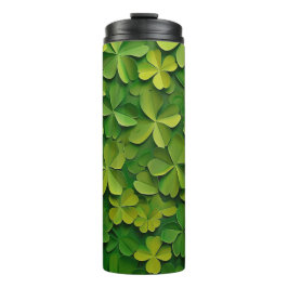 TINTEN VAN GROENE IERSE KELTISCHE SHAMROCKS THERMOSBEKER