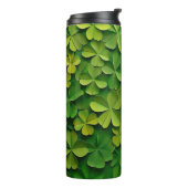 TINTEN VAN GROENE IERSE KELTISCHE SHAMROCKS THERMOSBEKER (Gedraaid links)