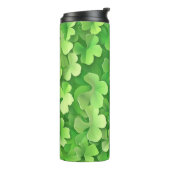 TINTEN VAN GROENE IERSE KELTISCHE SHAMROCKS THERMOSBEKER (Gedraaid links)