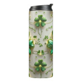 TINTEN VAN GROENE IERSE KELTISCHE SHAMROCKS THERMOSBEKER (Gedraaid links)