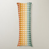 TINTEN VAN GROENE & ORANJE POLKA STIPPEN LICHAAMSKUSSEN (Voorkant Verticaal)