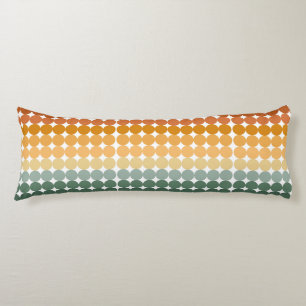 TINTEN VAN GROENE & ORANJE POLKA STIPPEN LICHAAMSKUSSEN