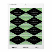 Tinten van groene zeep of kaars etiket (Full Sheet)