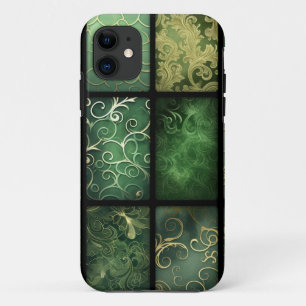 TINTEN VAN IRISH GROEN & GOUD  BLOKJES Case-Mate iPhone CASE