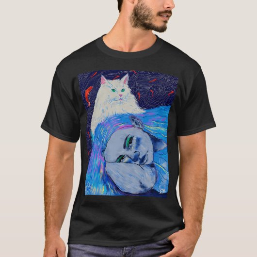 Tinten van katachtigen t-shirt (Voorkant)