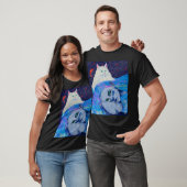 Tinten van katachtigen t-shirt (Unisex)