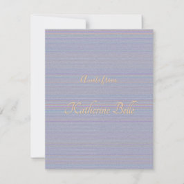 Tinten van lavendel horizontale streep textuurlook notitiekaartje