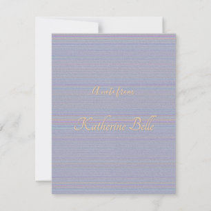 Tinten van lavendel horizontale streep textuurlook notitiekaartje