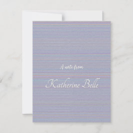 Tinten van lavendel horizontale streep textuurlook notitiekaartje