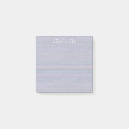 Tinten van lavendel horizontale streep textuurlook post-it® notes (Voorkant)
