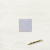 Tinten van lavendel horizontale streep textuurlook post-it® notes (Op bureau)