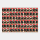 tinten van melanine, zwarte vrouwen, kerst Petten Inpakpapier Vel (Voorkant 2)