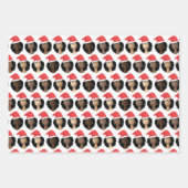 tinten van melanine, zwarte vrouwen, kerst Petten Inpakpapier Vel (Voorkant)