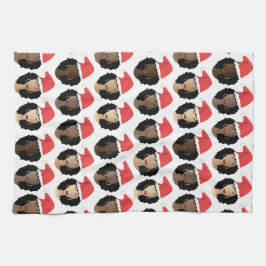 Tinten van Melanine, Zwarte Vrouwen, Vrolijke Kers Theedoek