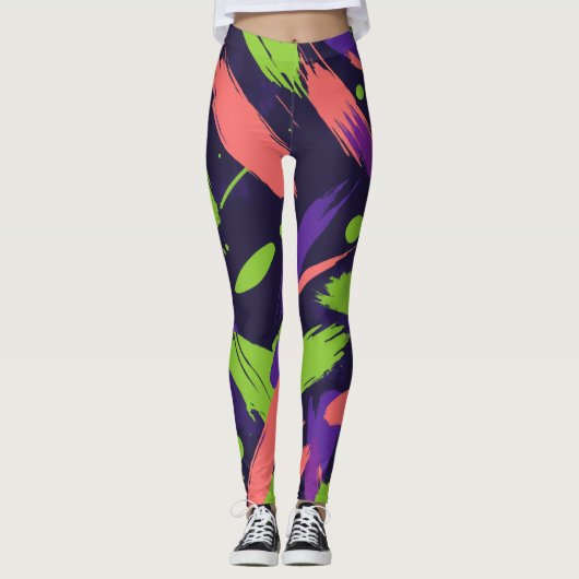Tinten van neon leggings (Voorkant)