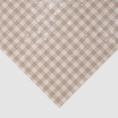 TINTEN VAN NEUTRAAL BRUIN PLAID PATROON TISSUEPAPIER (Detail)