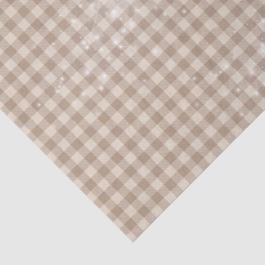 TINTEN VAN NEUTRAAL BRUIN PLAID PATROON TISSUEPAPIER (Detail)