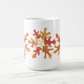 Tinten van Oranje eikenbladeren Koffiemok (Center)