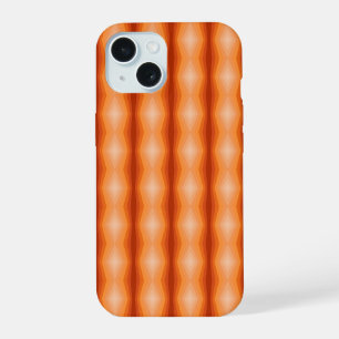 Tinten van oranje geometrische abstracte kunst iPhone 15 case