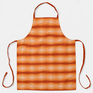 Tinten van oranje geometrische abstracte kunst schort