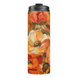  TINTEN VAN ORANJE HERFST POPPY FLOWERS THERMOSBEKER