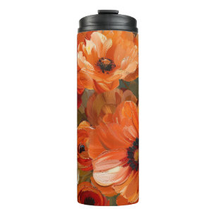  TINTEN VAN ORANJE HERFST POPPY FLOWERS THERMOSBEKER