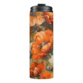  TINTEN VAN ORANJE HERFST POPPY FLOWERS THERMOSBEKER