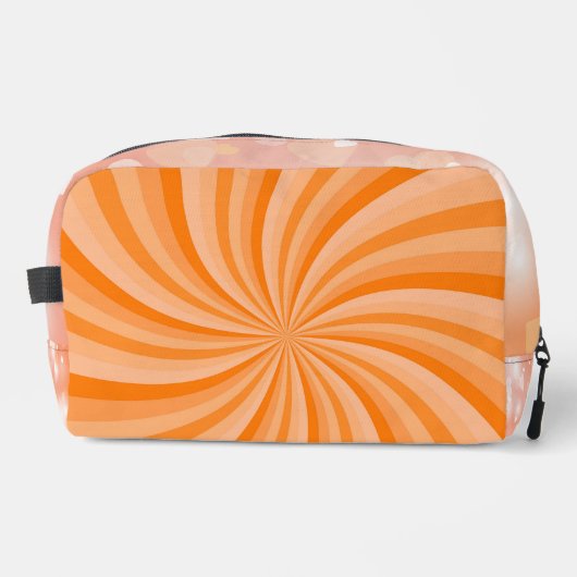 TINTEN VAN ORANJE STARBURST WERVELINGEN TOILETTASJE (Voorkant)