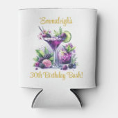 Tinten van Paarse: Een Blue-Violet Birthday Bash Blikjeskoeler (Voorkant)