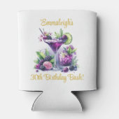 Tinten van Paarse: Een Blue-Violet Birthday Bash Blikjeskoeler (Achterkant)