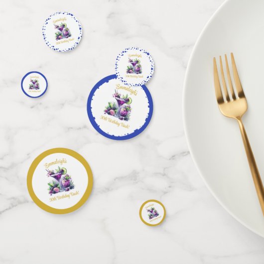 Tinten van Paarse: Een Blue-Violet Birthday Bash Confetti (Groep)