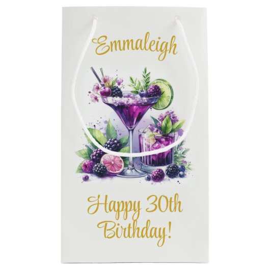 Tinten van Paarse: Een Blue-Violet Birthday Bash Klein Cadeauzakje (Achterkant)