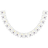 Tinten van Paarse: Een Blue-Violet Birthday Bash Vlaggetjes (Alle)