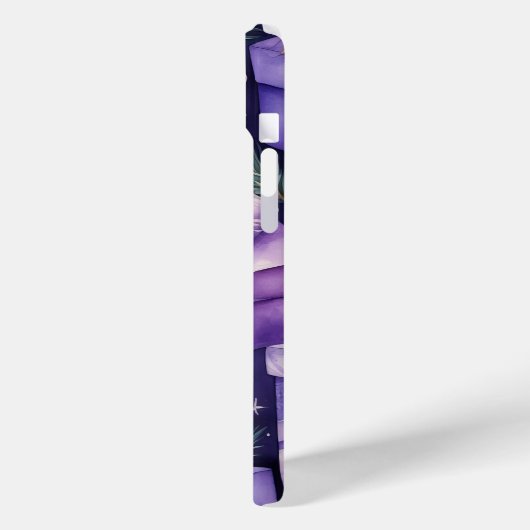 TINTEN VAN PAARSE & GOUDEN KERSTCADEAUS Case-Mate iPhone CASE (Achterkant / Links)