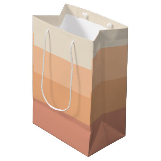 Tinten van Perzikverloop Medium Cadeauzakje (Voorkant Gekanteld)
