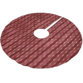 TINTEN VAN RODE EN GOUDEN KERSTSTREPEN KERSTBOOM ROK (Gekanteld)