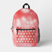 TINTEN VAN RODE HARTEN & OMBRE LOOK BEDRUKTE RUGZAK (Voorkant)