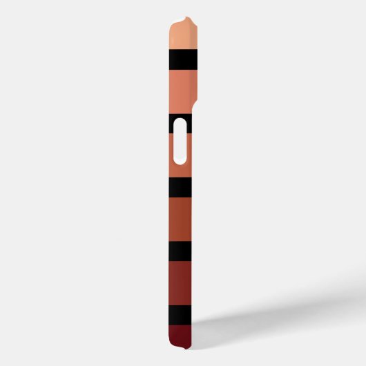 tinten van rode strepen op zwart Case-Mate iPhone case (Achterkant / Rechts)