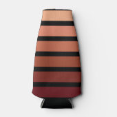 tinten van rode strepen op zwart flesjeskoeler (Voorkant)