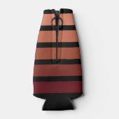 tinten van rode strepen op zwart flesjeskoeler (Achterkant)