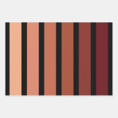 tinten van rode strepen op zwart inpakpapier vel (Voorkant 2)