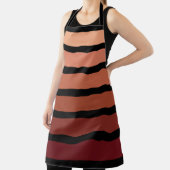 tinten van rode strepen op zwart schort (Insitu)