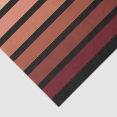 tinten van rode strepen op zwart tissuepapier (Detail)