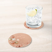 Tinten van Roze Ballonnen 40e Ronde Kartonnen Onderzetter (Insitu)