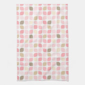 TINTEN VAN ROZE BRUIN WIT BLADPATRONEN THEEDOEK (Verticaal)