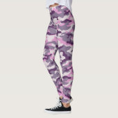 Tinten van roze camouflage stijl leggings (Links)