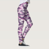 Tinten van roze camouflage stijl leggings (Rechts)